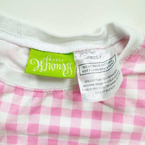 Classic Whimsy Gingham Pajama Top - Picture 2 of 3
